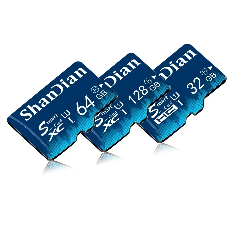 SHANDIAN-Carte mémoire haute vitesse, 8 Go 16 Go 32 Go 64 Go Micro TF/SD, 128 Go, pour smartphone/tablette