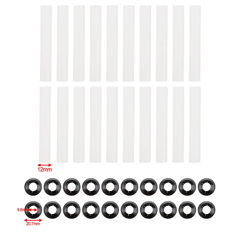 Para tallos de rodillos, fundas para puertas de garaje, mantenimiento de puertas de garaje, Material ABS, tuercas de eje de reducción de ruido incluidas