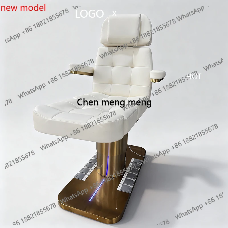 

Электрическое косметологическое кресло-кровать, складное и вращающееся, из искусственной кожи, с регулировкой высоты, для тату-салонов и спа-процедур