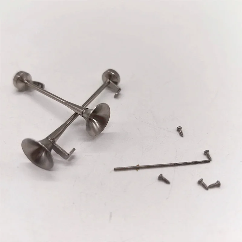RC 1/14 Metall-Pfeifhorn für Tamiya Hydraulikbagger, Lader, Muldenkipper, SCANIA, MAN, VOLVO Anhänger, Kipper, DIY-Teile – Detail 4