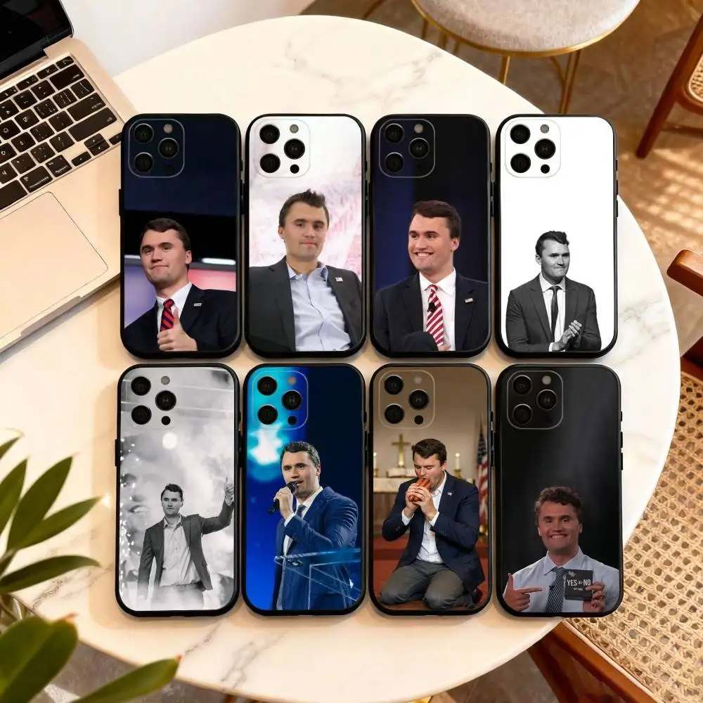 

Goodbye C-Charlie-E K-Kirk Phone Case For iPhone 17,16,15,14,13,12,11 Plus,Pro Max,XS,Soft Silicone Black Cover