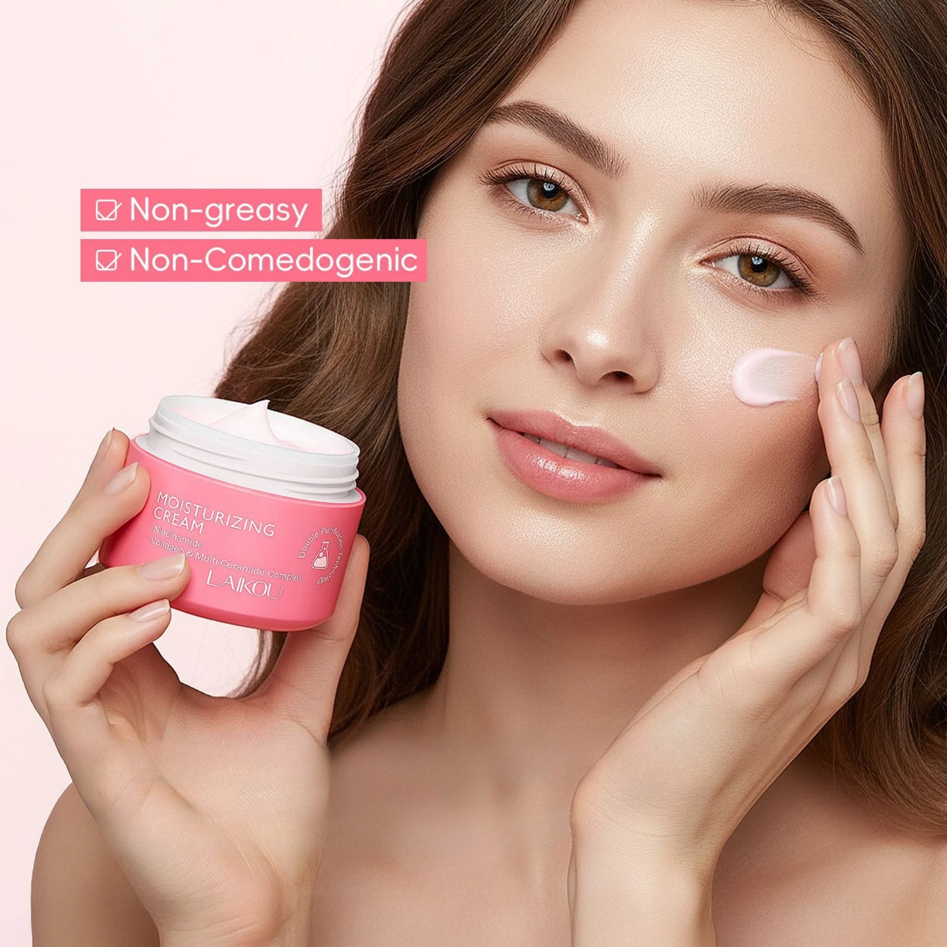 LAIKOU Centella Asiatica Moisturizing Cream 30g Moisturizing Moisturizing Firming Skin Restoration Elasticity Skin Care