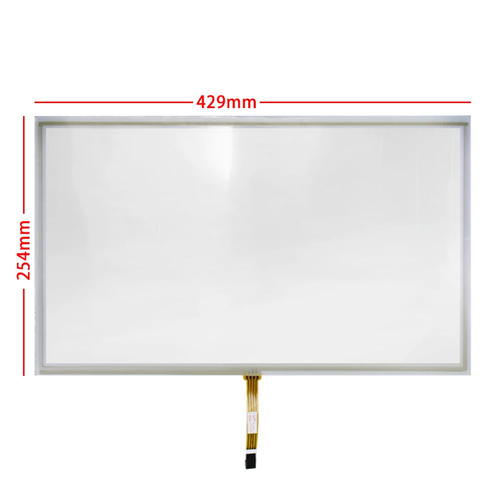 429*253mm 18.5 inch 4wire Resistive Touch Screen Double Membrane Soft Screen with USB Touch Screen Controller