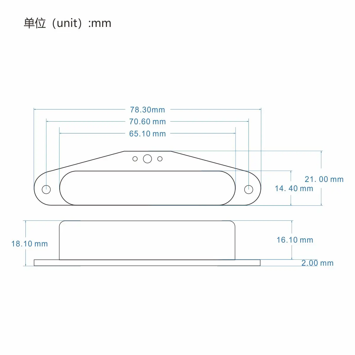 FLEOR Alnico 5 Electric Guitar Neck Pickup Single Coil Pickup Chrome for FD TL Style Guitar Parts