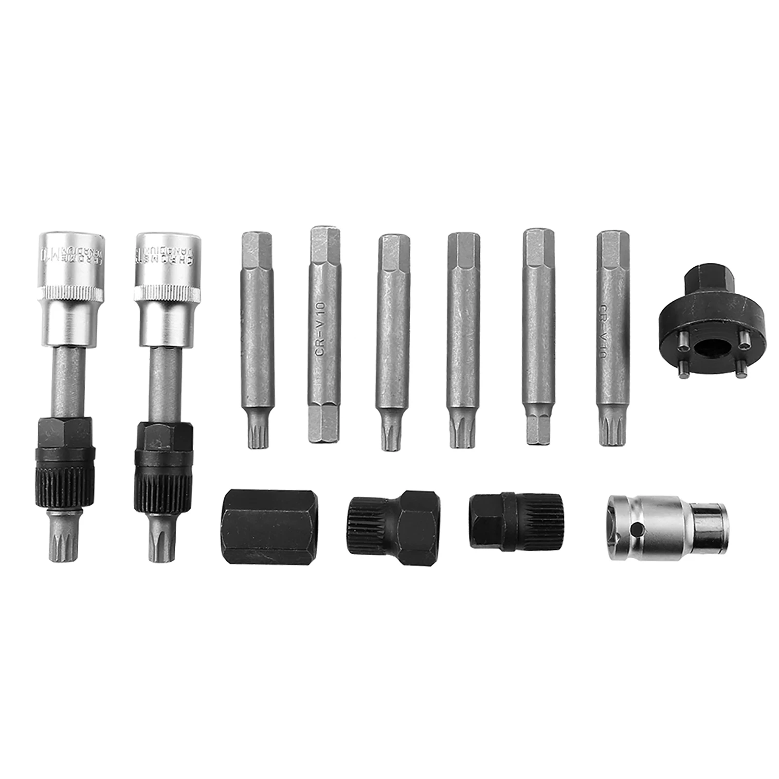 13 Pcs Alternator Freewheel Pulley Removal Socket Bit Set Garage Service Tool Kit