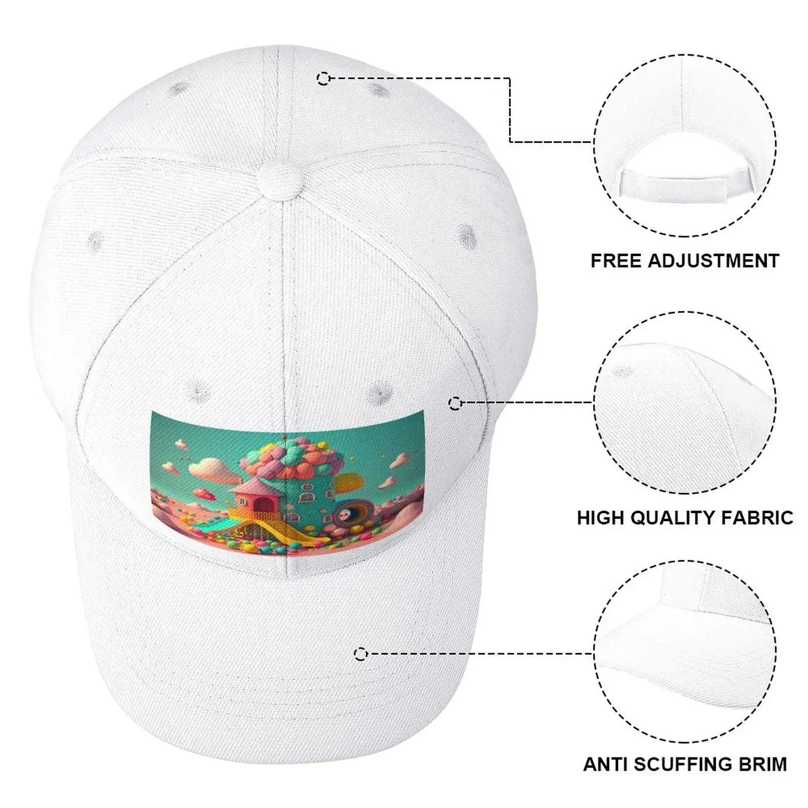 Candyland Baseballpet Golfkleding Strandheren Golfkleding Dames