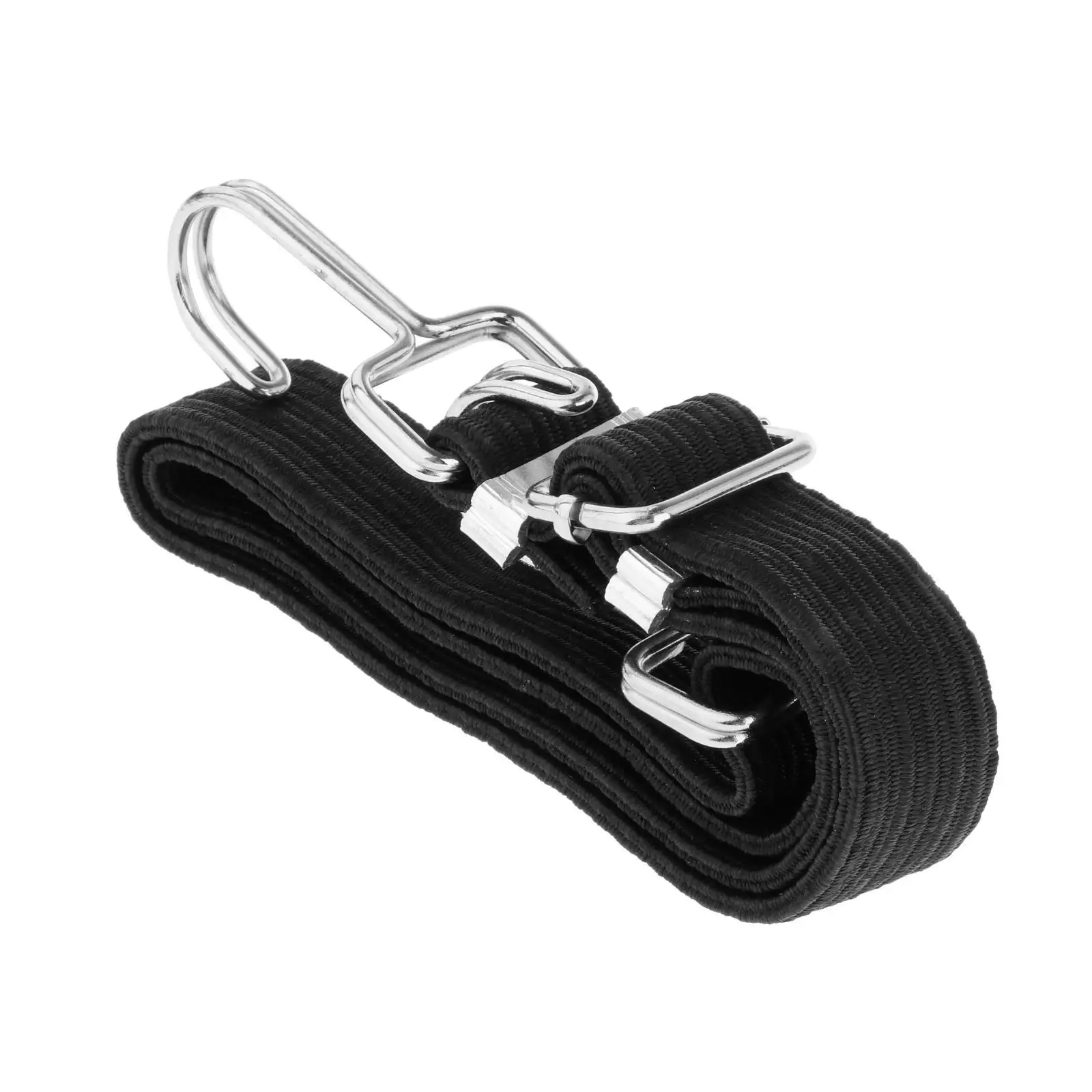 

Durable Adjustable Flat Bungee Cord Elastic Rope with Hooks for Luggage Secure Bike Car Camping Cargo