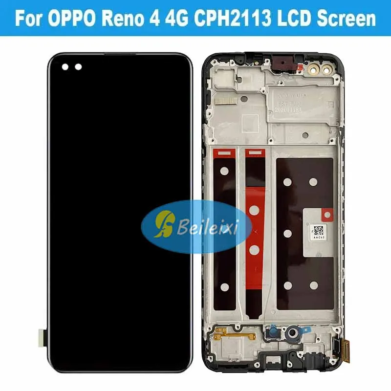 For OPPO Reno 4 5G PDPM00 PDPT00 CPH2091 LCD Display Touch Screen Digitizer Assembly For OPPO Reno4 4G Reno 4 CPH2113