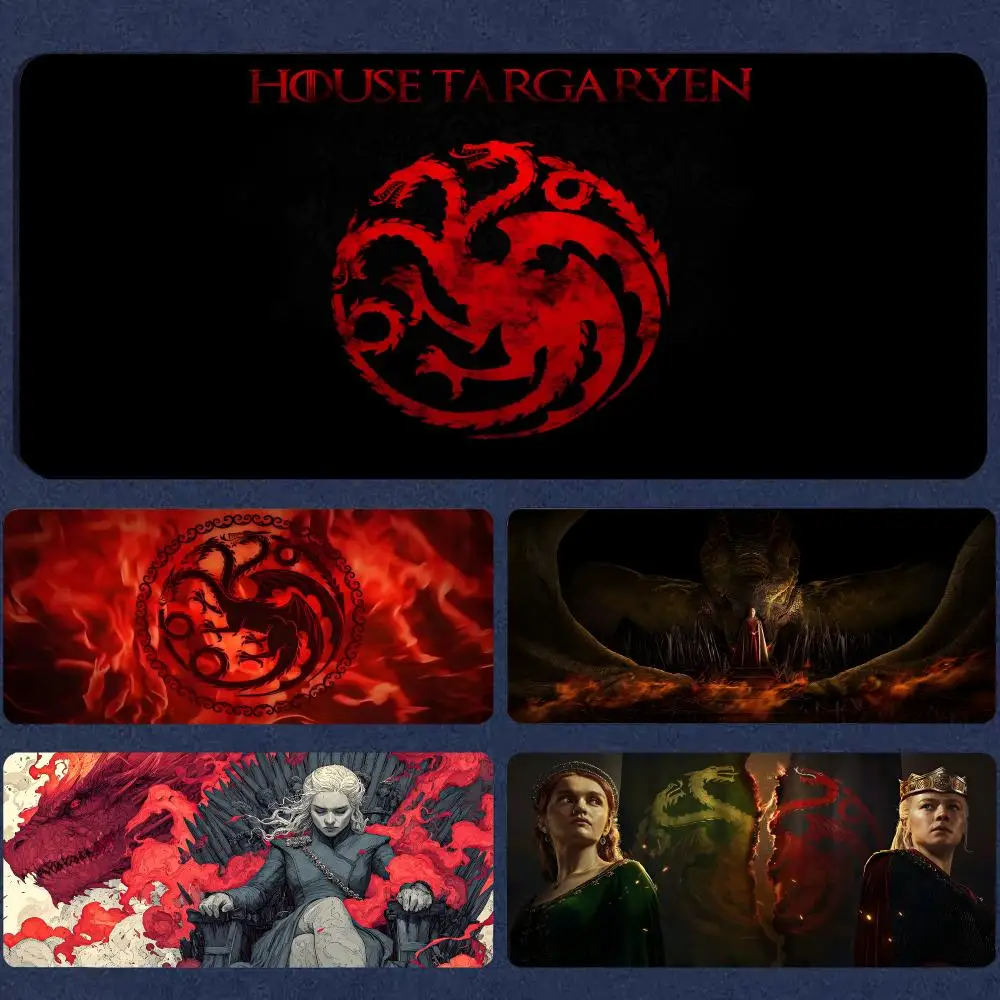 House Of The Dragon Mouse Pad Mousepad Large Gaming Mouse Pad LockEdge Thickened Computer Keyboard Table Desk Mat