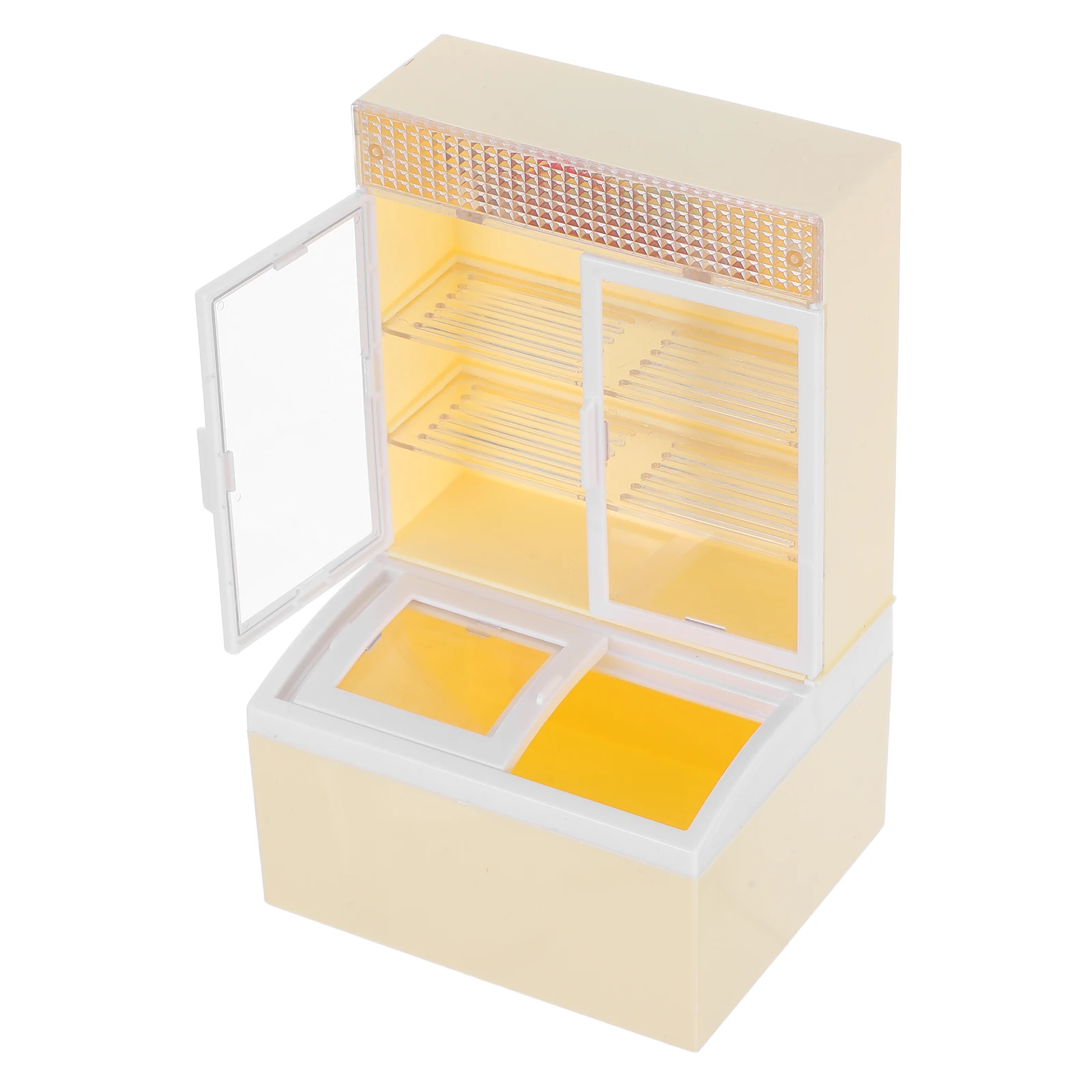 

Simulation Ice Cream Cabinet Display Model Mini Fridge Miniature Plastic Kids Dollhouse Kitchen Pretend Toys Child