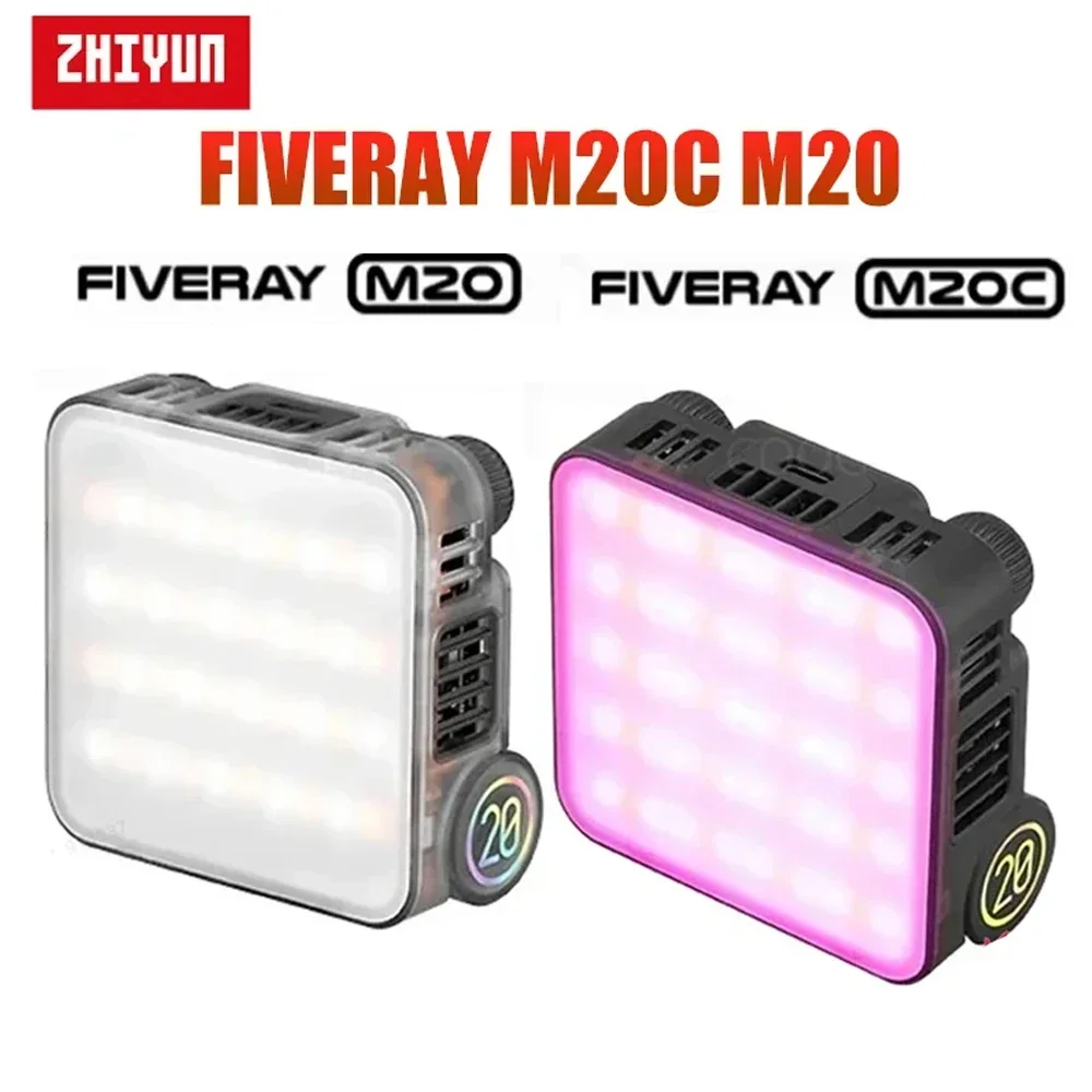 ZHIYUN FIVERAY M20C RGB M20 Bicolor 20W Mini LED Video Light Pocket Fill Light Photography Lights App Control for Photo Studio