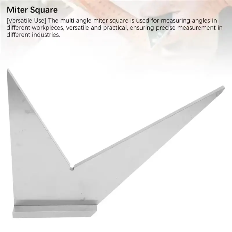 A20F-For Precise Measurement Multi-Angle Miter Square Protractor At 30°, 45°, 90°, 120° For Machinists& Engineers Tool Degree