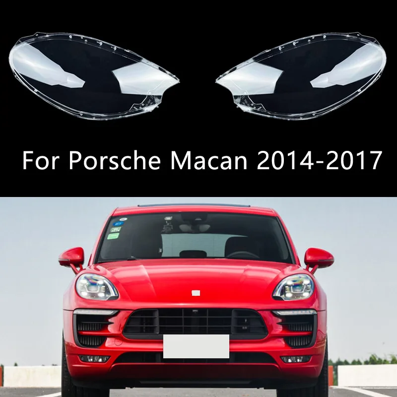 Headlight Cover For Porsche Macan 2014 2015 2016 2017 Car Headlight Shell Lamp Shade Lens Cover