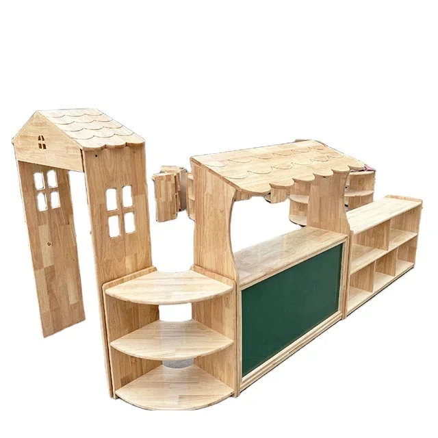 2026 Custom wooden kindergarten furniture set Classroom tables and chairs preschool children's equipment