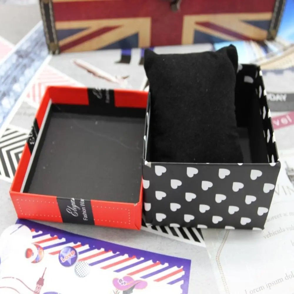 Simplicity Paper Watch Case Cartoon Fall prevention Bracelet Packaging Box Creative Wear-resisting Watch Organizer