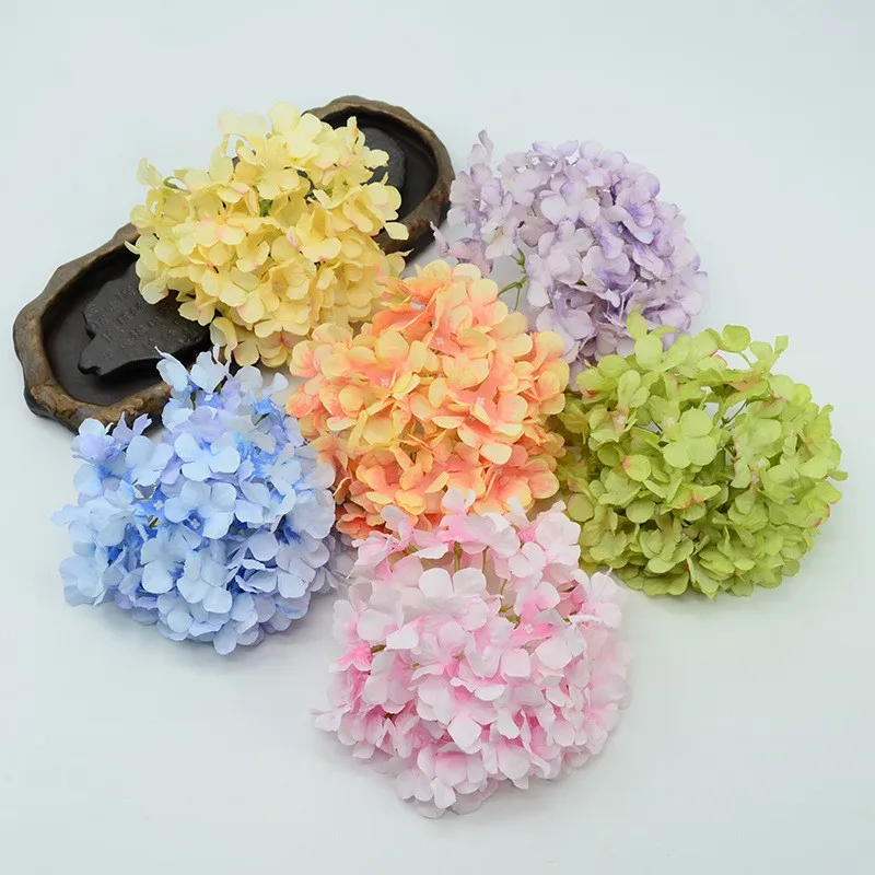 

20CM 20Colors Artificial Big Silk Hydrangea Flower Head For DIY Decorative Party Decoration Wedding Wall Bouquet Festival