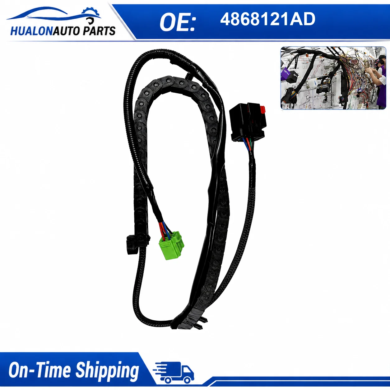 

4868121AD Power Sliding Door Wiring Harness Left Side for Dodge Caravan Chrysler Town Country 2004-2007 Cable Assembly Kit