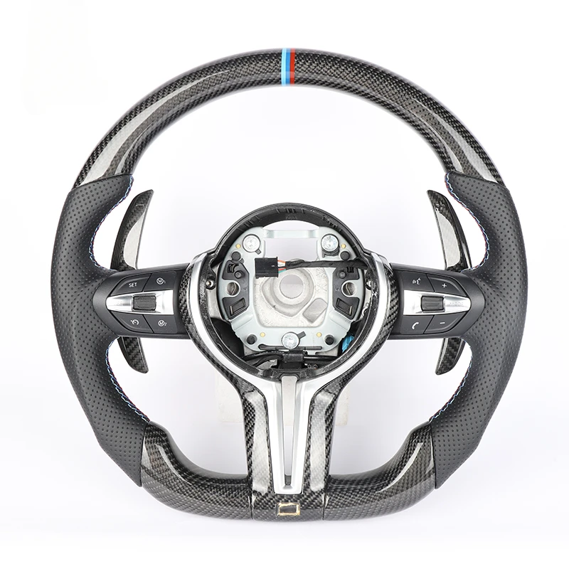 

Genuine Carbon Fiber Steering Wheel for old model upgrade to new e90 e9xf30 f10 X5M X6M m3 m5 LED car Steering Wheelcustom