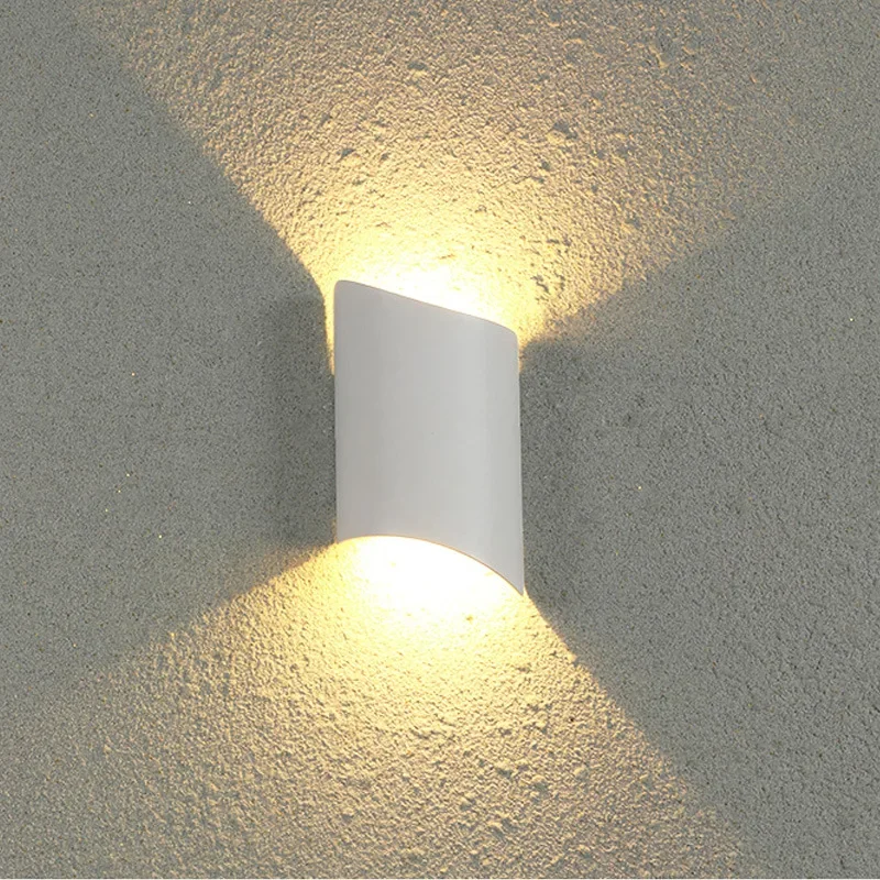 

Outdoor Waterproof IP65 LED Wall Lamps Spot Source Up And Down Lighting Modern Indoor Living Room Porch Garden Black Wall Sconce