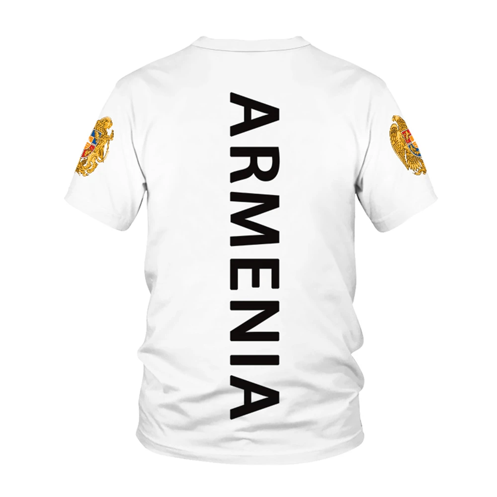 Armenia National Flag Pattern T-shirt Men's Hot-selling New Summer Women's Short-sleeved T-shirt Top Shirt Children's 3D