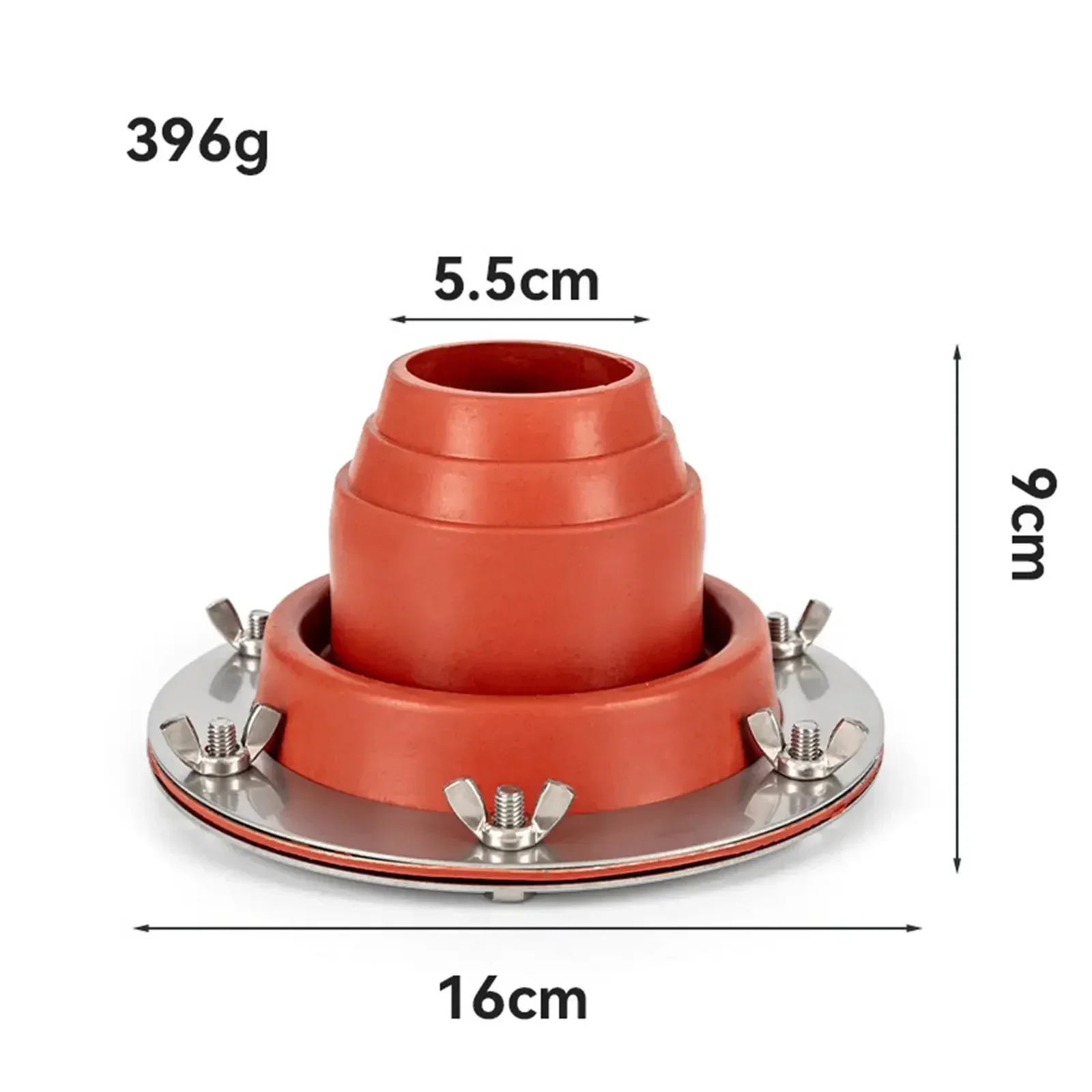 Silicone Tent Stove Jack, Chimney Vent Firewood Stove Silicone Pipe Flashing, Anti Scald Protection Ring for Hot Stove Sheds