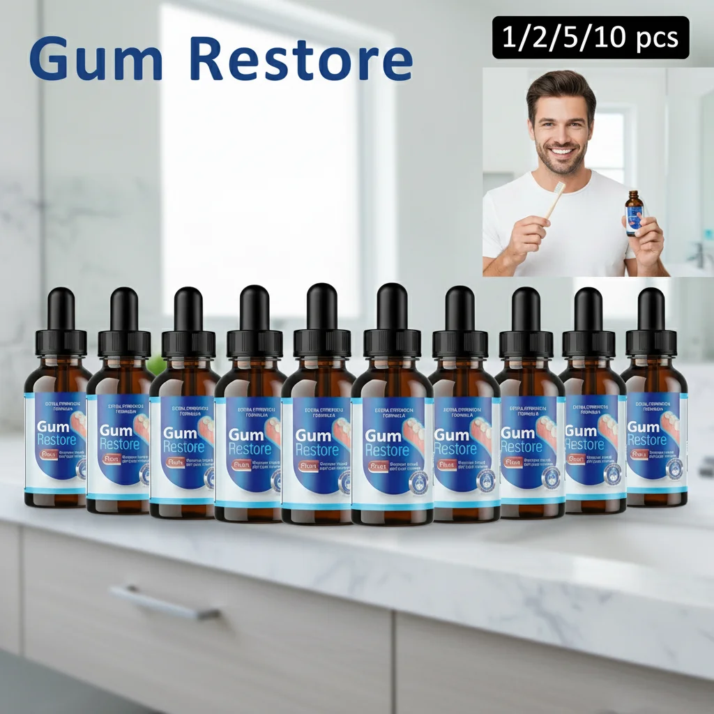 Fast Gum Repair Serum Drops, Relieve Receding Gum Toothpaste, Blistering Care, Periodontal Whiten Teeth, Yellow