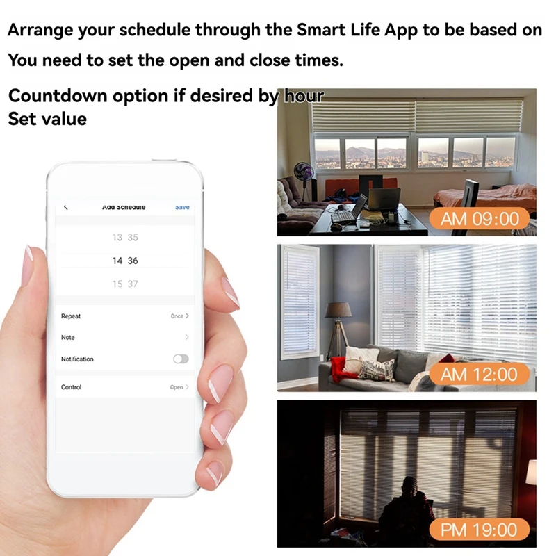 A05I-Tuya Wifi Smart Motor For Roller Blinds Electric Chain Shade Shutter Drive RF Remote Kit Smart App Via Alexa/Google