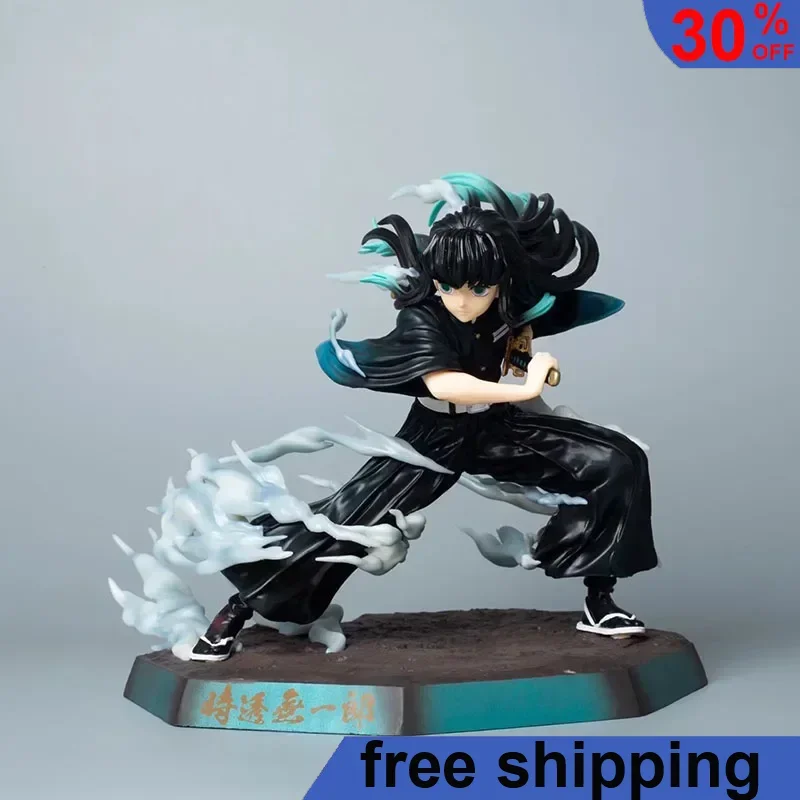 

New 18cm Demon Slayer Figure Tokitou Muichirou PVC Anime Action Figurine Ornaments Collection Doll Model Gifts for Childrens Toy