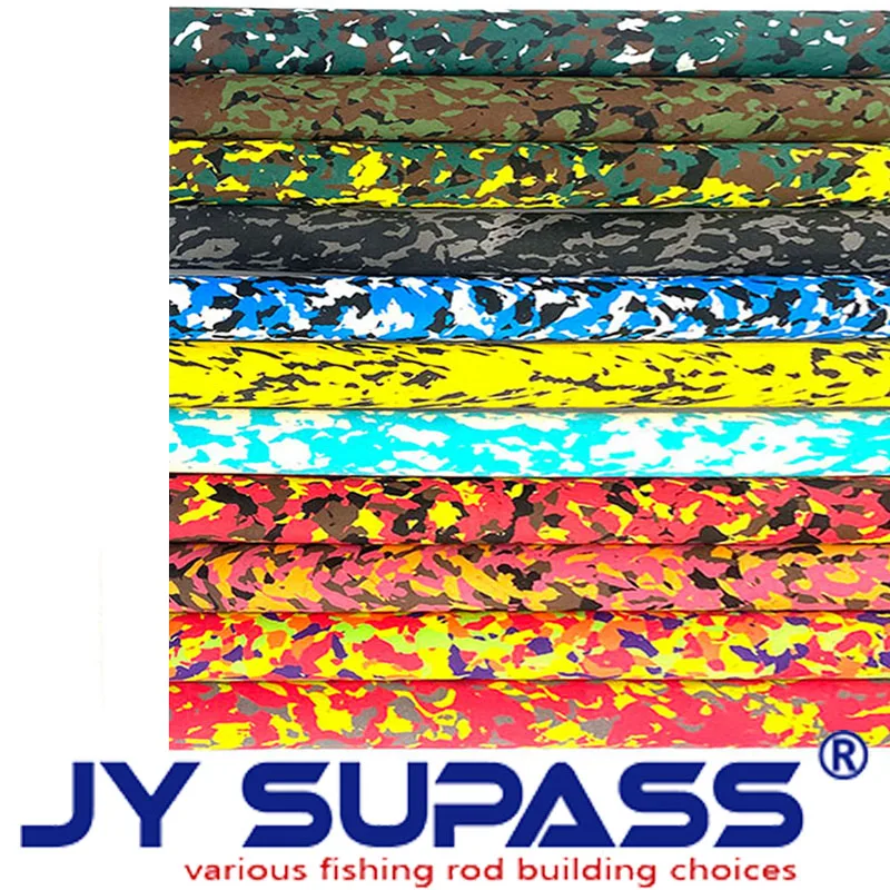 JY SUPASS  Camo Handle fishing rod custom Handmade Grips  for rod building camo EVA grips wholesale