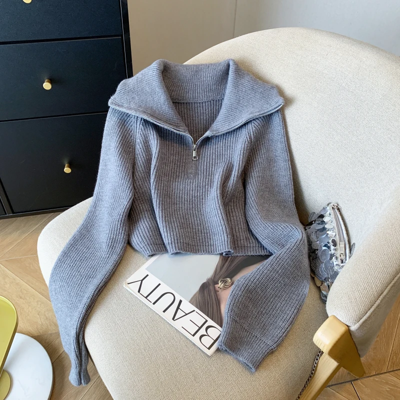 

Sweaters Jumpers Pullovers Women Knit Dropped Grid Detail Regular Professional Business Meeting Formal Lady OL Work Commute Warm