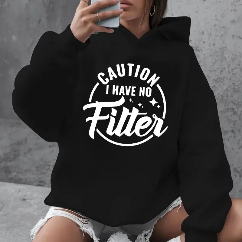 โปรดทราบว่าฉันไม่มีเสื้อฮู้ดพิมพ์ลายฟิลเตอร์, เสื้อสวมหัวลำลองมีกระเป๋าสำหรับผู้หญิง, เสื้อสเวตเชิ้ตผ้าฟลีซสำหรับฤดูใบไม้ร่วง/ฤดูหนาว, เสื้อฮู้ดที่สวมใส่สบาย