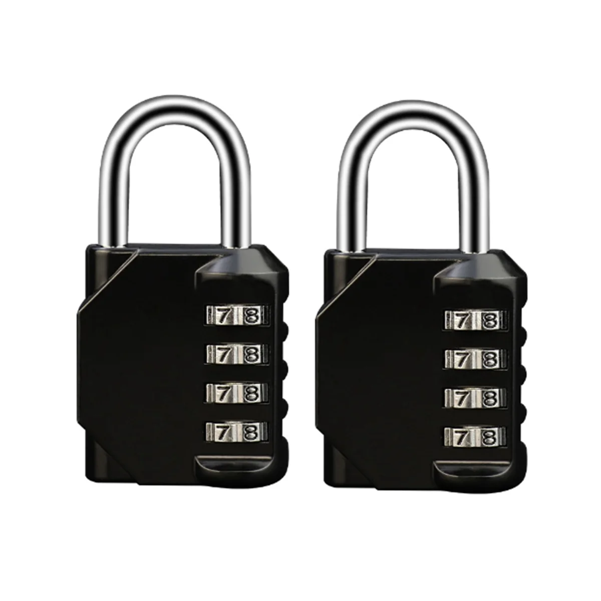 

2Pcs Combination Lock, 4 Digit Combination Padlock for School Gym Sports Locker/Fence/Toolbox/Case, Hasp Cabinet Storage