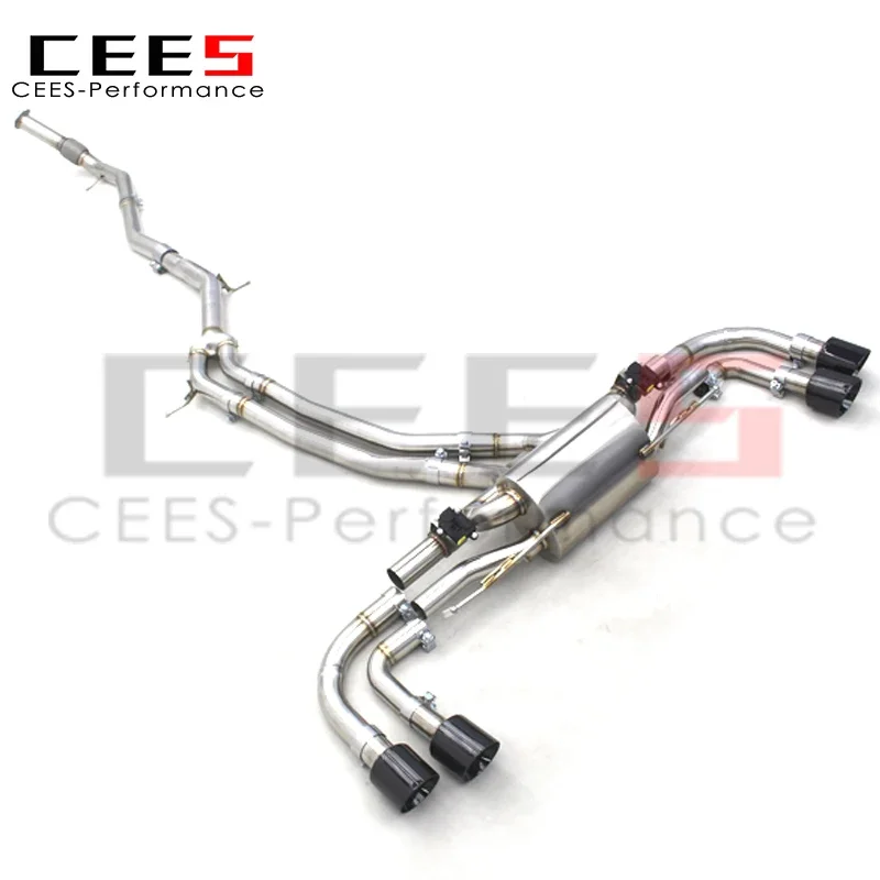 cees Catback Exhaust System For Porsche Cayenne E3 3.0T 2018-2023 Escape Stainless Steel Exhaust Pipe Muffler Downpipe Assembly