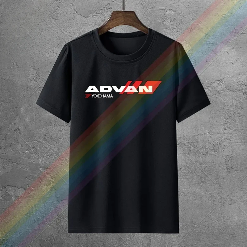 Men\'s fashion Advan Printed heavyweight Crewneck Round Neck Collar Sweatshirt anime streetwear Racing logo new T-shirt