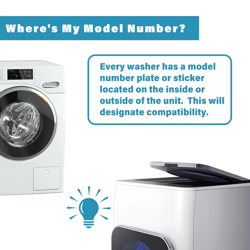 ABRE-WH02X24399 غطاء الغسالة قفل سترايك و WH01X24381 غطاء الغسالة قفل الحافة لـ GE وHotpoint Top Washer