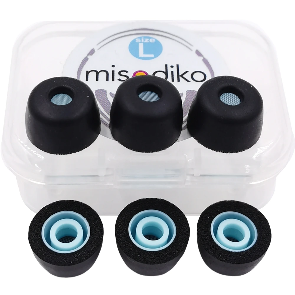 misodiko FT4S verbesserte Memory-Schaum-Ohrhörer, Ersatz-Ohrstöpsel für Sony WF-1000XM5/ C510/ C710N, LinkBuds S/ INZONE Buds 6