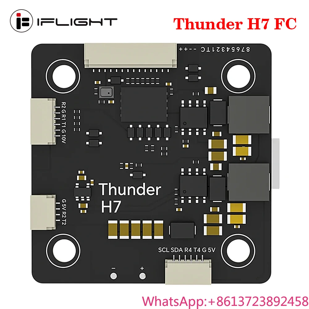 

IFlight Thunder H7 Flight Controller ICM42688P Barometer Blackbox 512MB BEC 5V 1.5A/ 10V 1.5A 30.5mm/4mm for RC FPV Racing Drone