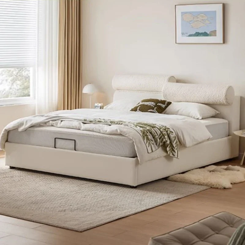 

Aesthetic Simple King Bed Girls Wood Floor Master Double Bed Modern Unique Comferter Camas Matrimonial Bedroom Furniture