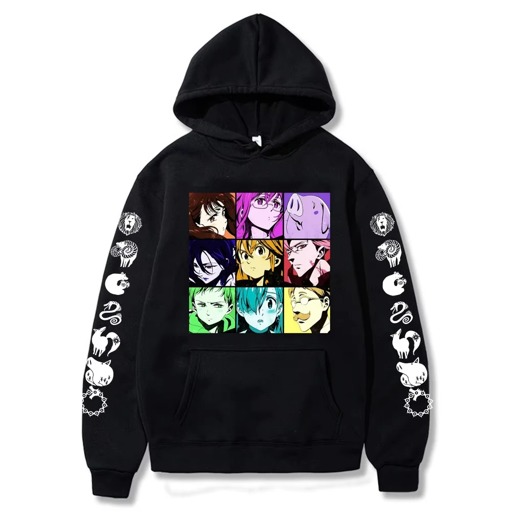 The Seven Deadly Sins Hoodie Men Women Cotton Graphic Printed Nanatsu No Taizai Elizabeth Diane Ban King Japanese Anime Cosplay