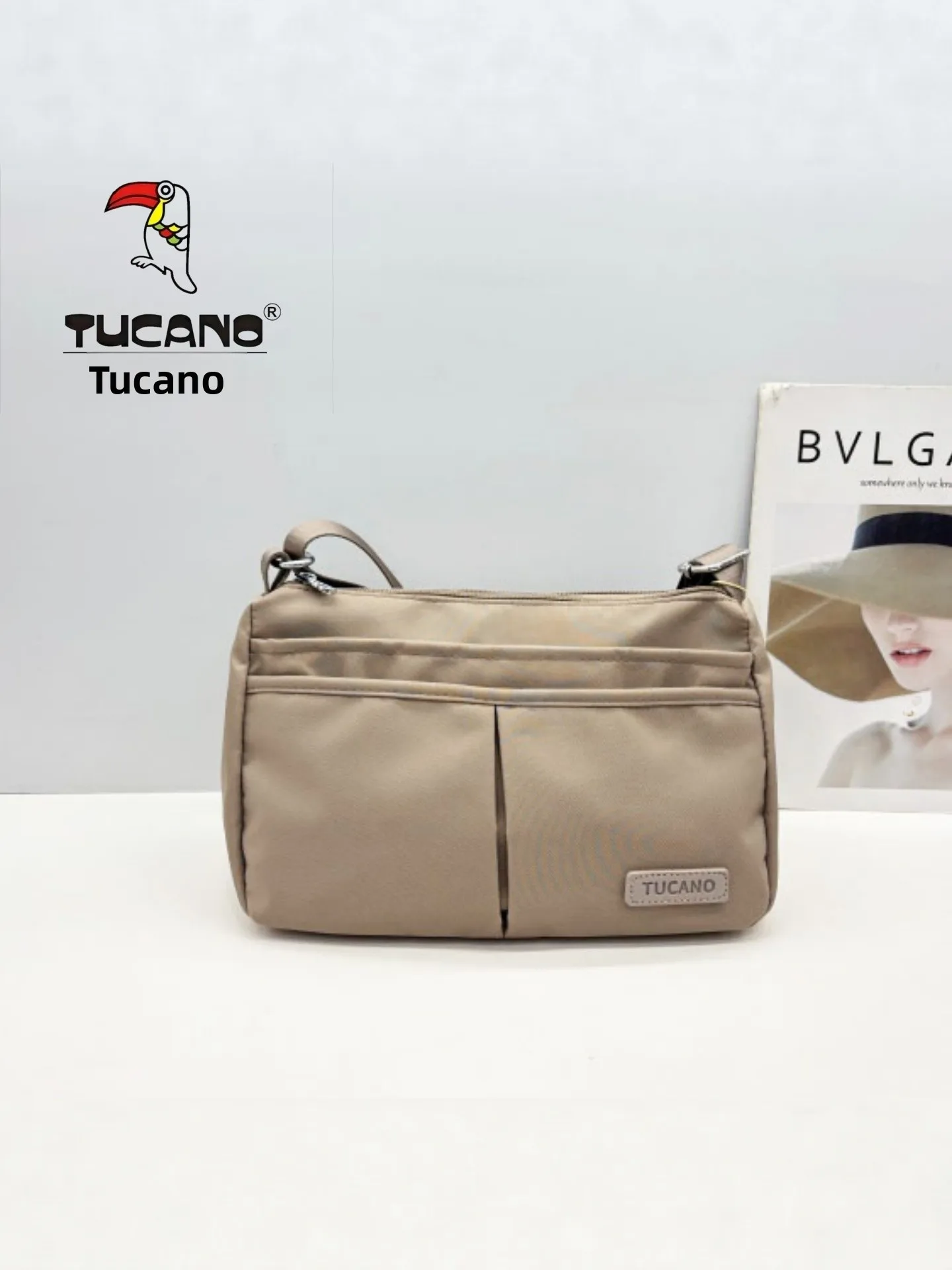 TUCANO 2026 Nova Bolsa de Viagem Pequena, Bolsa de Ombro Dupla, Bolsa Transversal K1121, Bolsa Quadrada Casual de Lazer em Te...