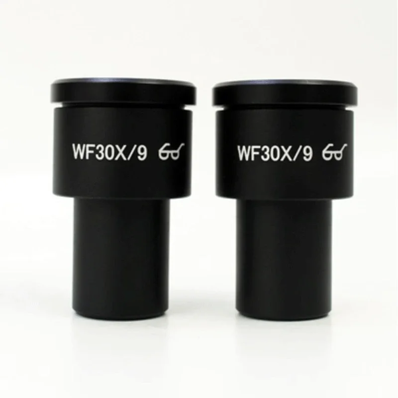 30X High Eye Point Biological Microscope Eyepiece Wide Angle Eyepieces Field of View 9mm Mounting Size 23.2mm / 30mm