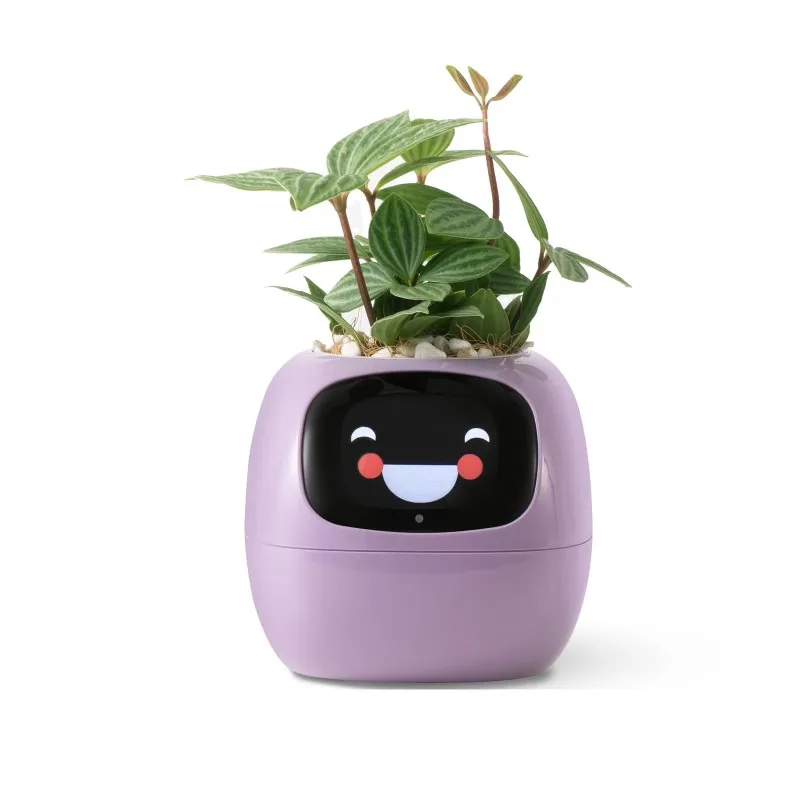 Cute plants significant other interaction with rich gestures ivy smart pet planter plant care with emoji
