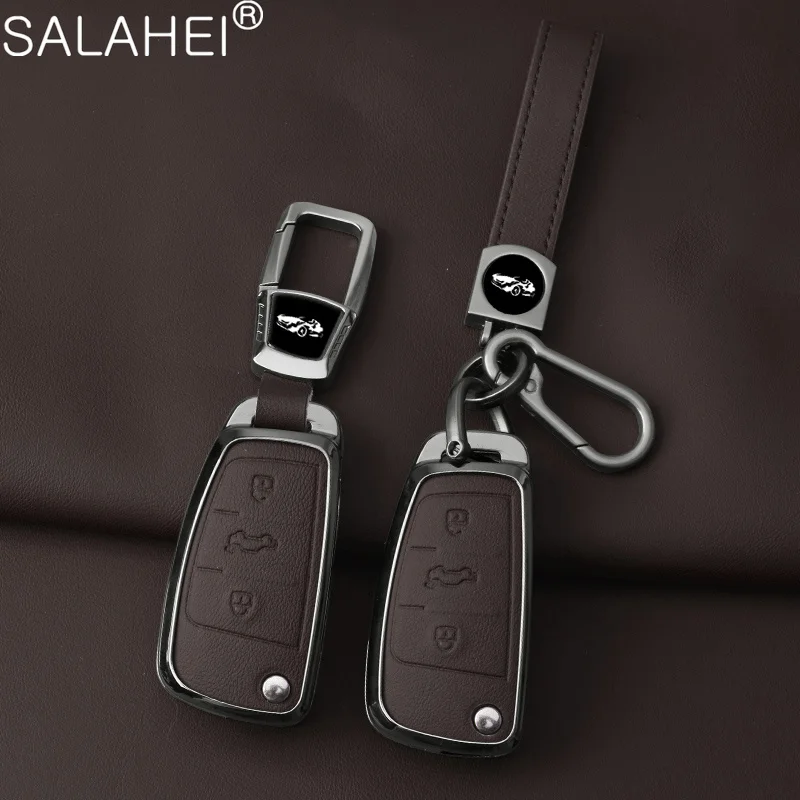 

Leather Car Key Case Cover Protect Shell Holder for Audi A1 A3 A4 A6 A6L Q2 Q3 Q7 TT TTS R8 S3 S6 RS3 RS6 C5 C6 Auto Accessories