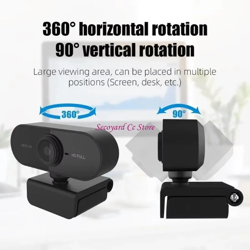 N3UC Fullhd 2K 1080p 720p 480p Webcam USB с микрофонами мини -компьютерная камера для видео