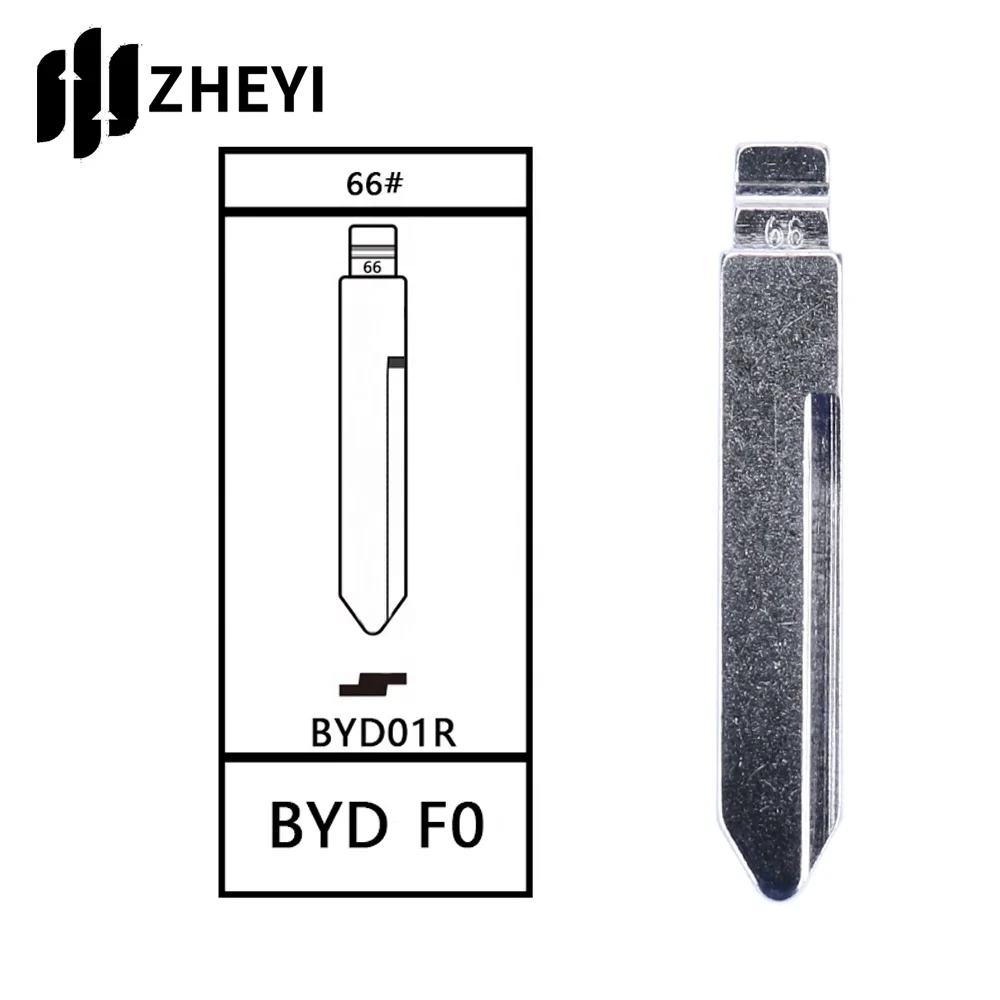 BYD01R 66# Universal Uncut Remotes Flip Key Blade For BYD F0 BYD01R 66# Blank key blade uncut for car remote control key