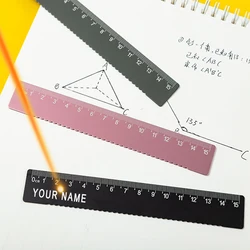 Customized Name Straight Ruler Centimeter Scale Metric Precision Measuring Tool School Office Supplies Gift Stationery