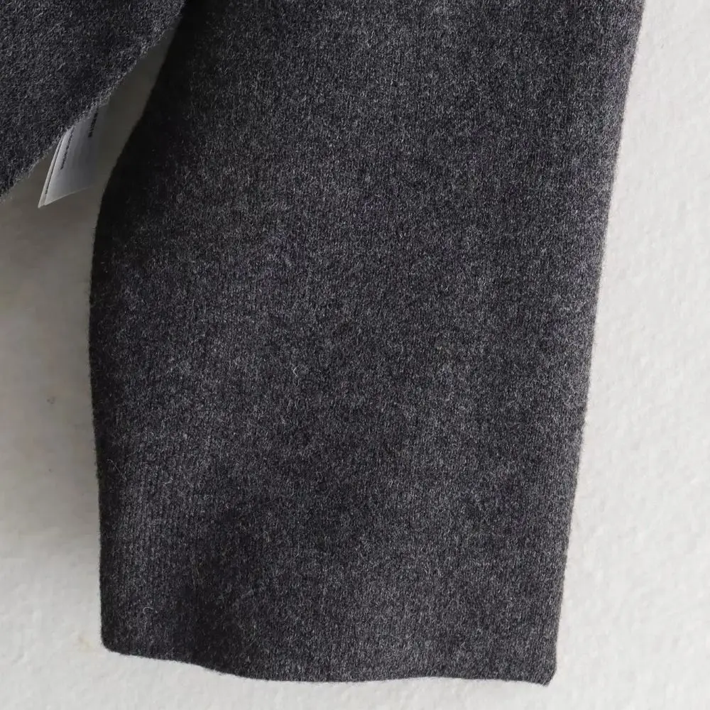 

Модное элегантное пальто в стиле ретро, женское нерегулярное шикарное шарф, демисезонная накидка с длинным рукавом, осенне-зимний шарф, вязаное пальто, топ, уличная одежда