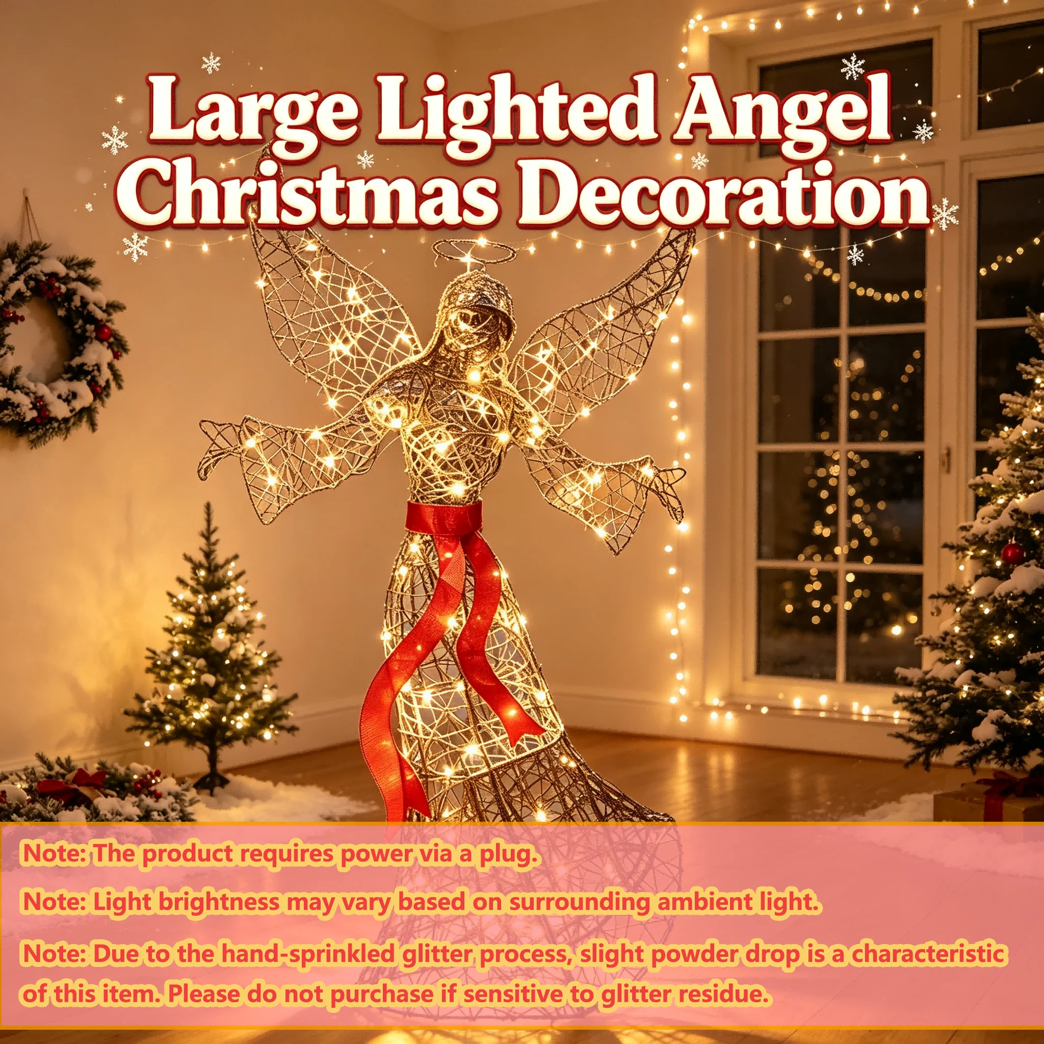 60-Inch Lighted Christmas Angel 6
