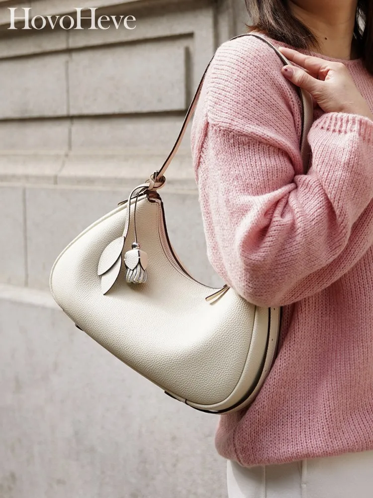 

Элегантная женская новая универсальная повседневная сумка на молнии из мягкой кожи, сумка через плечо из воловьей кожи, дизайнерская женская сумка-кроссбоди, сумка-багет