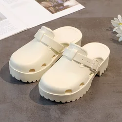 Kidmi-Sandales de plage à plateforme pour femmes, chaussures d'été souples et décontractées, à la mode, nouvelle collection